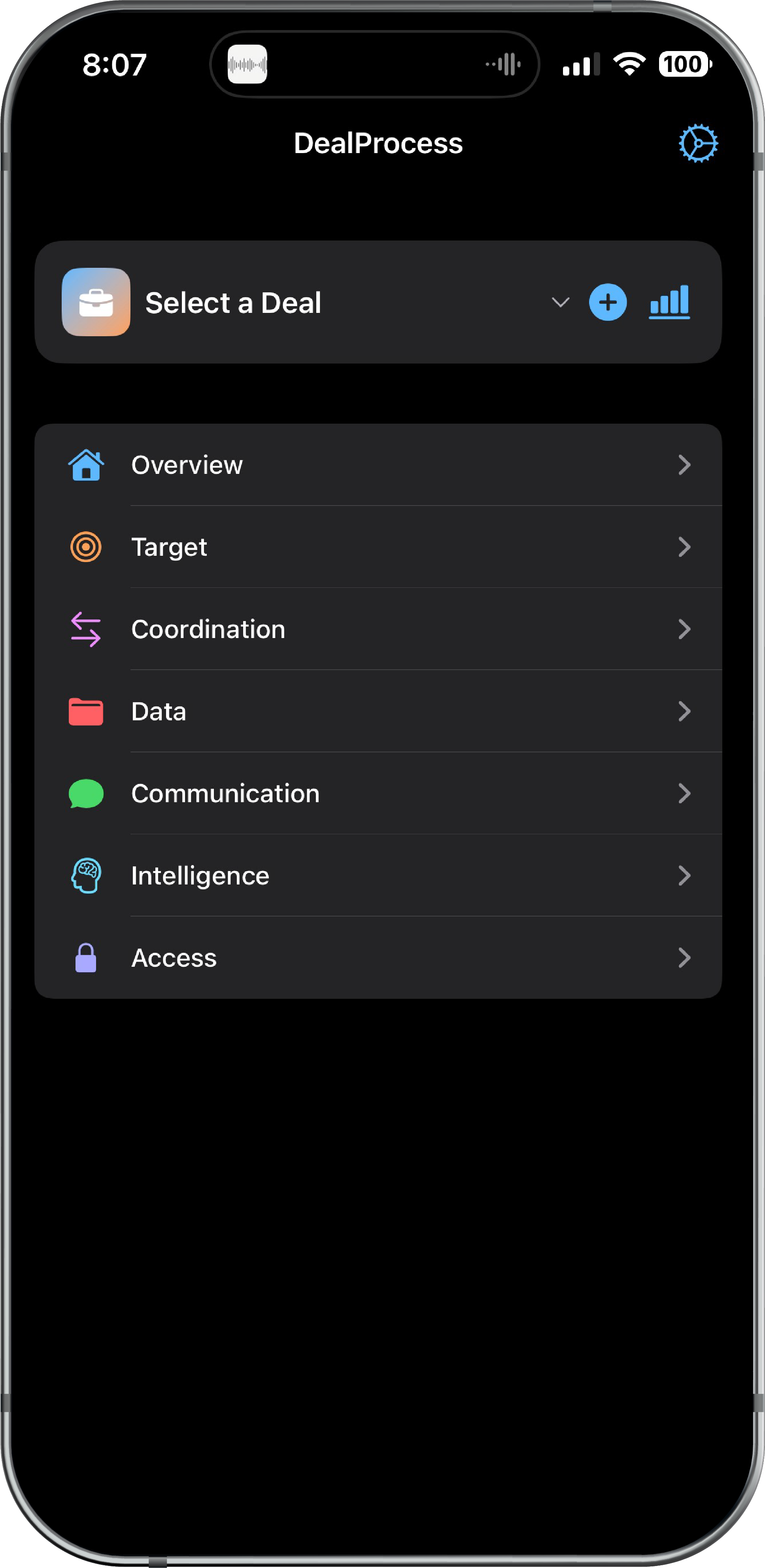 Deal Process App on iPhone